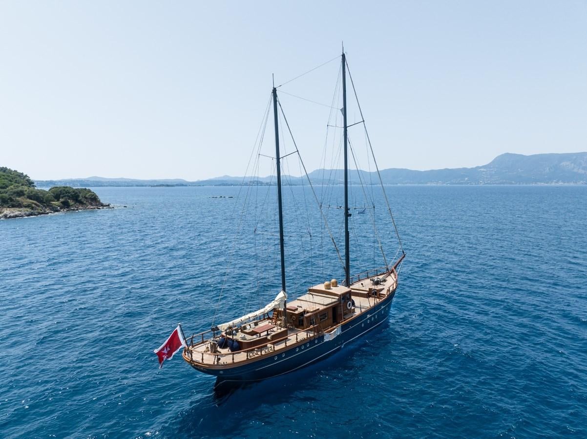 a boat in the water aboard CASSIOPEIA Yacht for Sale