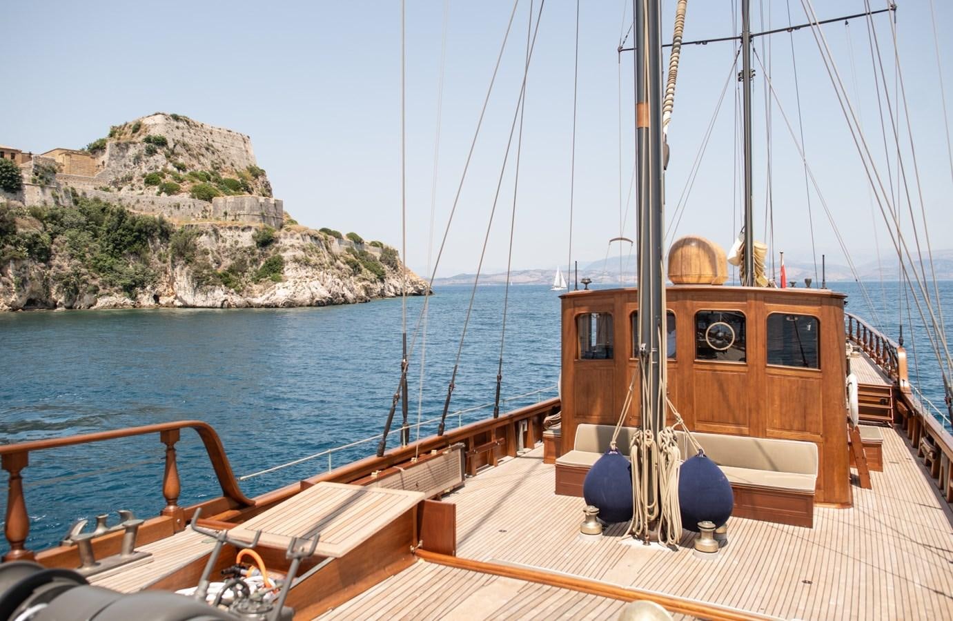 a boat on a body of water aboard CASSIOPEIA Yacht for Sale