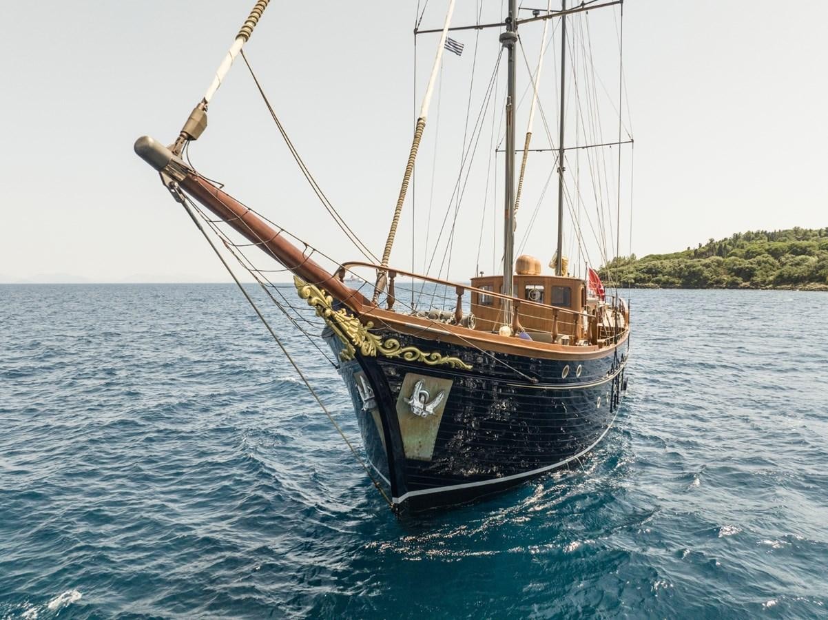 a boat in the water aboard CASSIOPEIA Yacht for Sale
