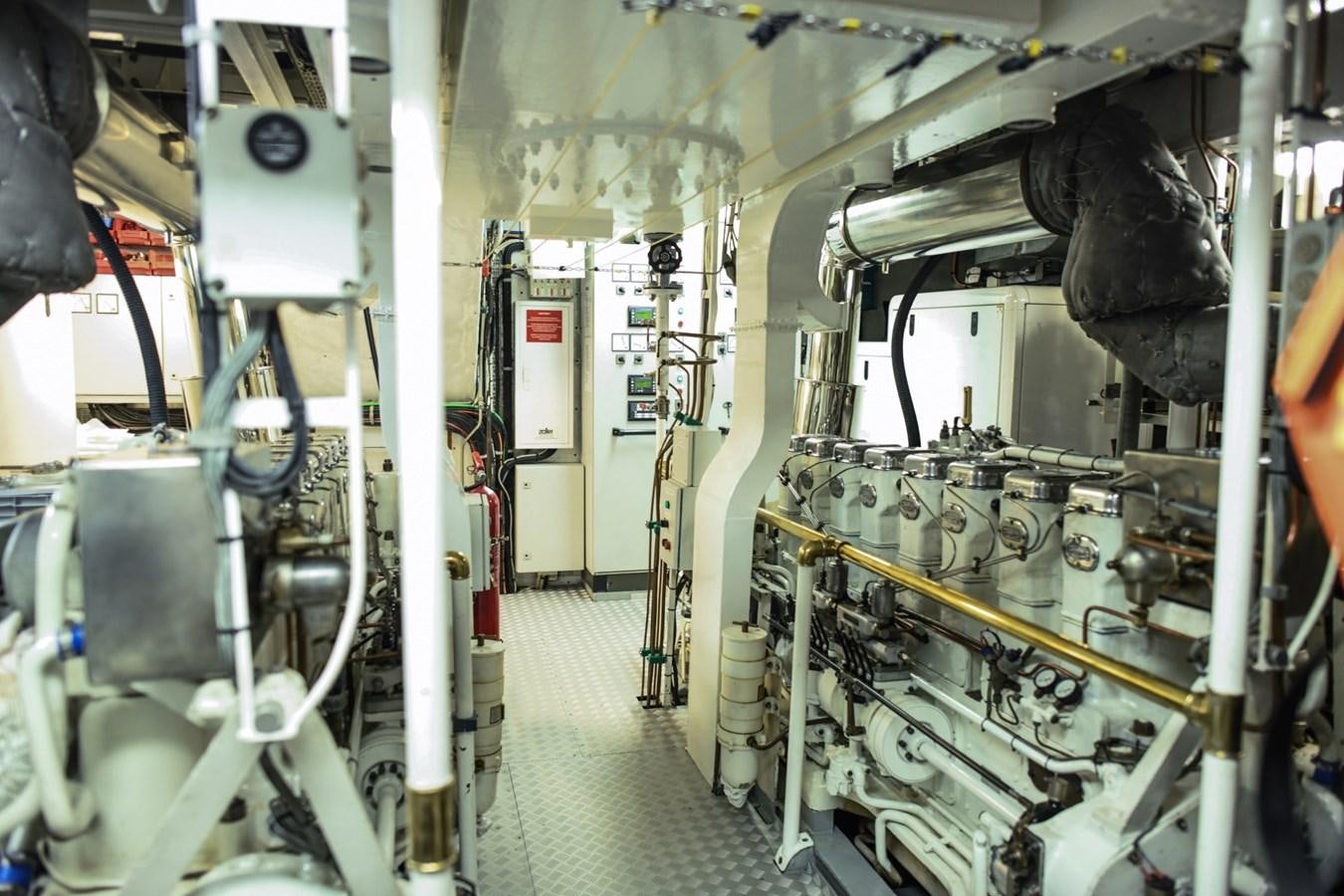 a room with machinery aboard CASSIOPEIA Yacht for Sale
