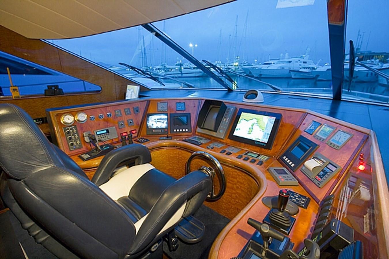 inside of a cockpit aboard MALARPRINSESSAN Yacht for Sale