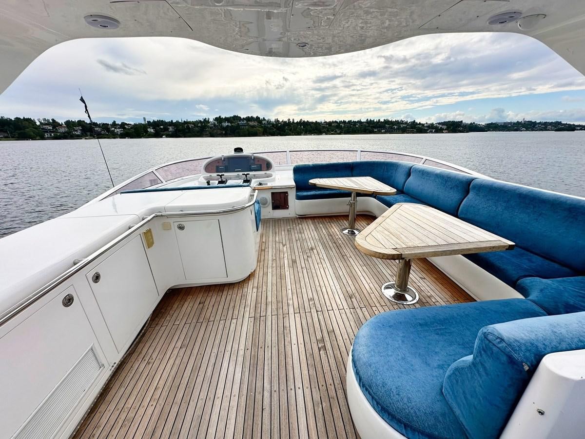 a boat on a deck aboard MALARPRINSESSAN Yacht for Sale