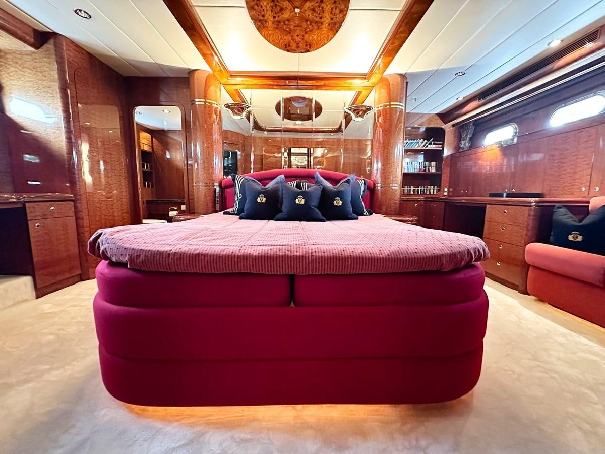 a bed in a room aboard MALARPRINSESSAN Yacht for Sale