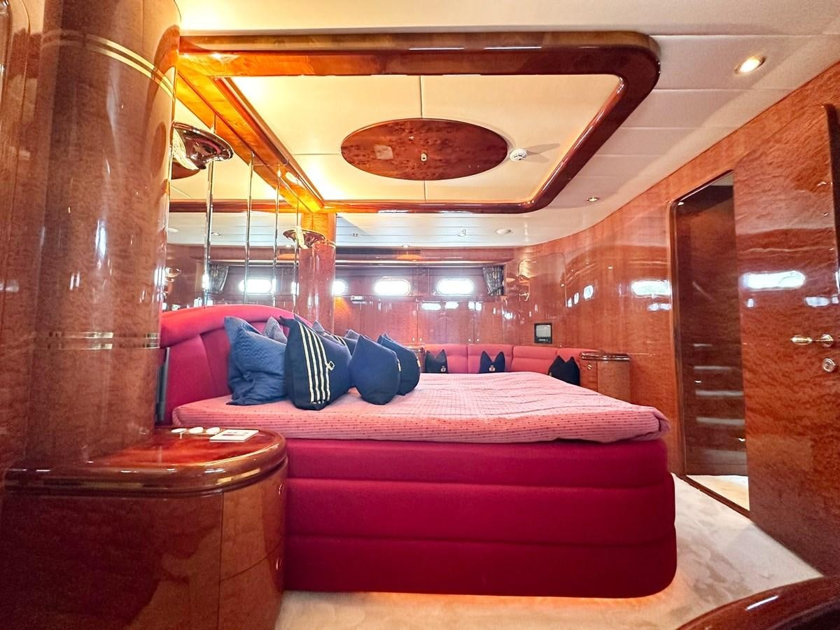 a bed in a room aboard MALARPRINSESSAN Yacht for Sale