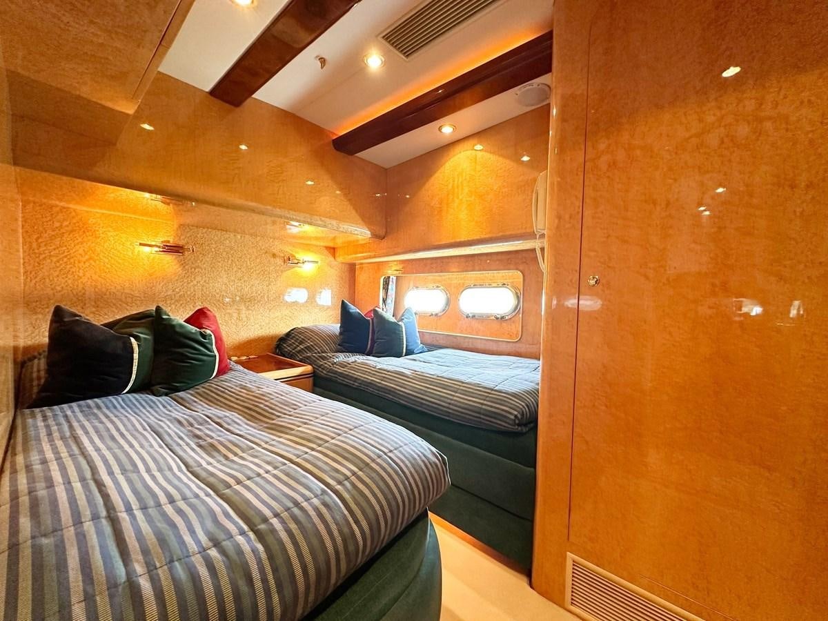a room with two beds aboard MALARPRINSESSAN Yacht for Sale