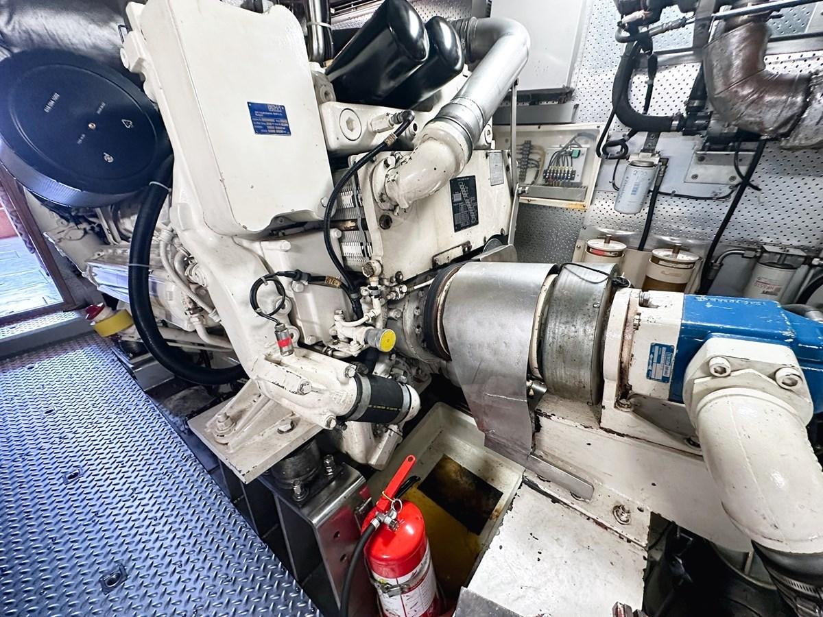 a machine with a metal part aboard MALARPRINSESSAN Yacht for Sale