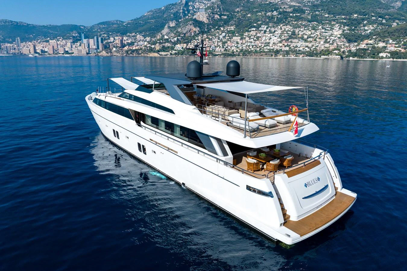 a boat on the water aboard BLUES Yacht for Sale