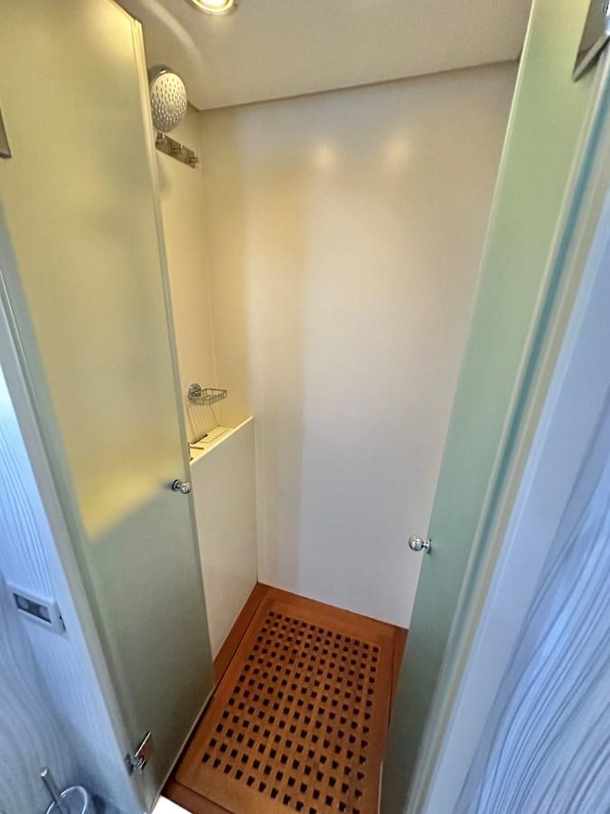 a door with a light on it aboard NOTORIUS Yacht for Sale