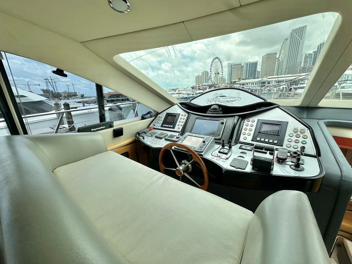a cockpit of a plane aboard NOTORIUS Yacht for Sale