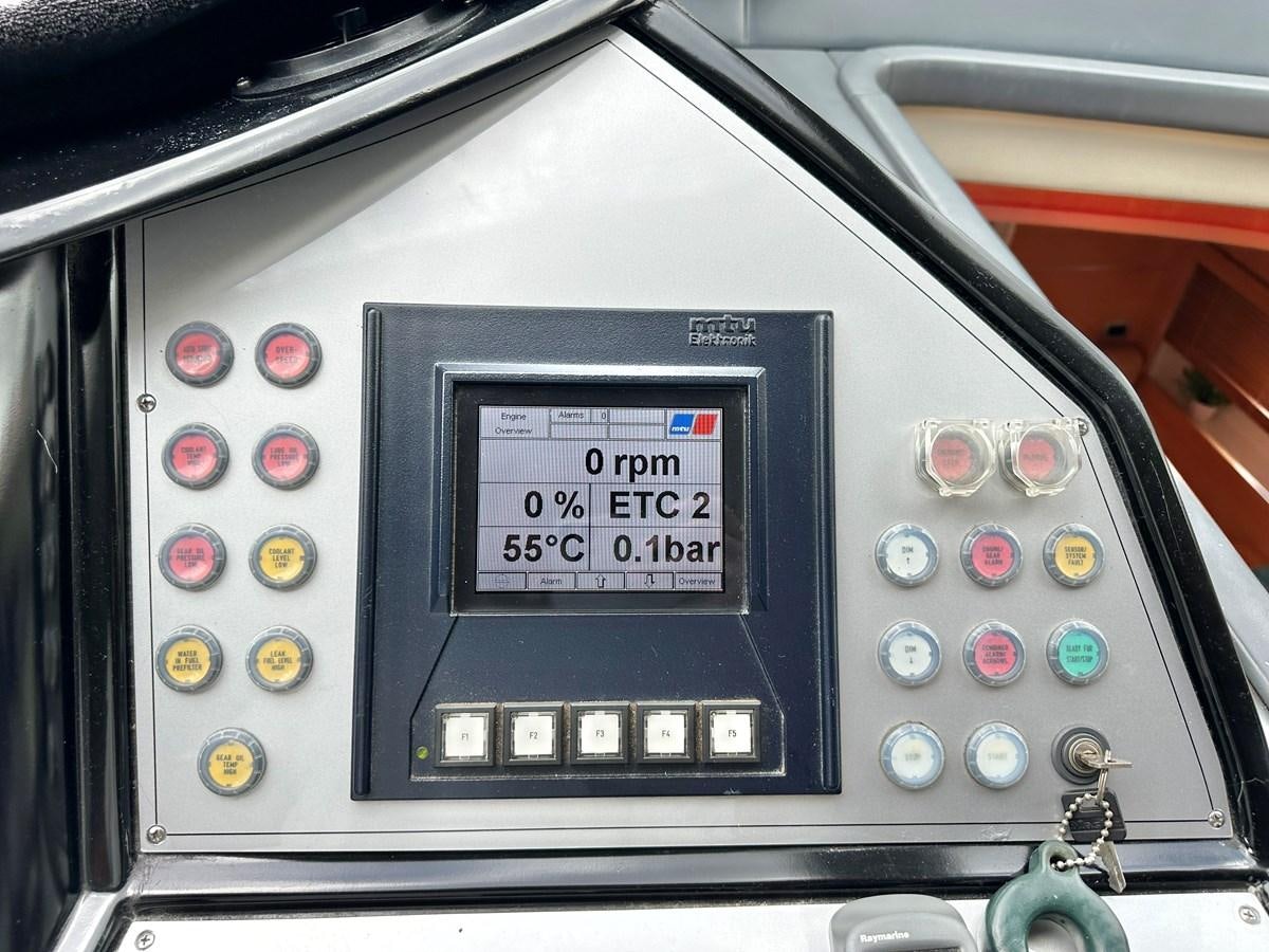 the inside of a car aboard NOTORIUS Yacht for Sale