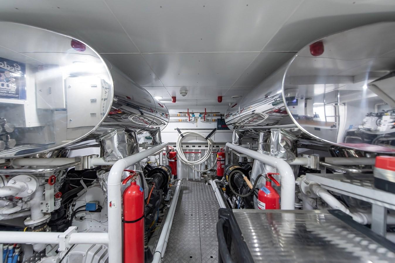 a large white machine in a room aboard SWEET LANE Yacht for Sale