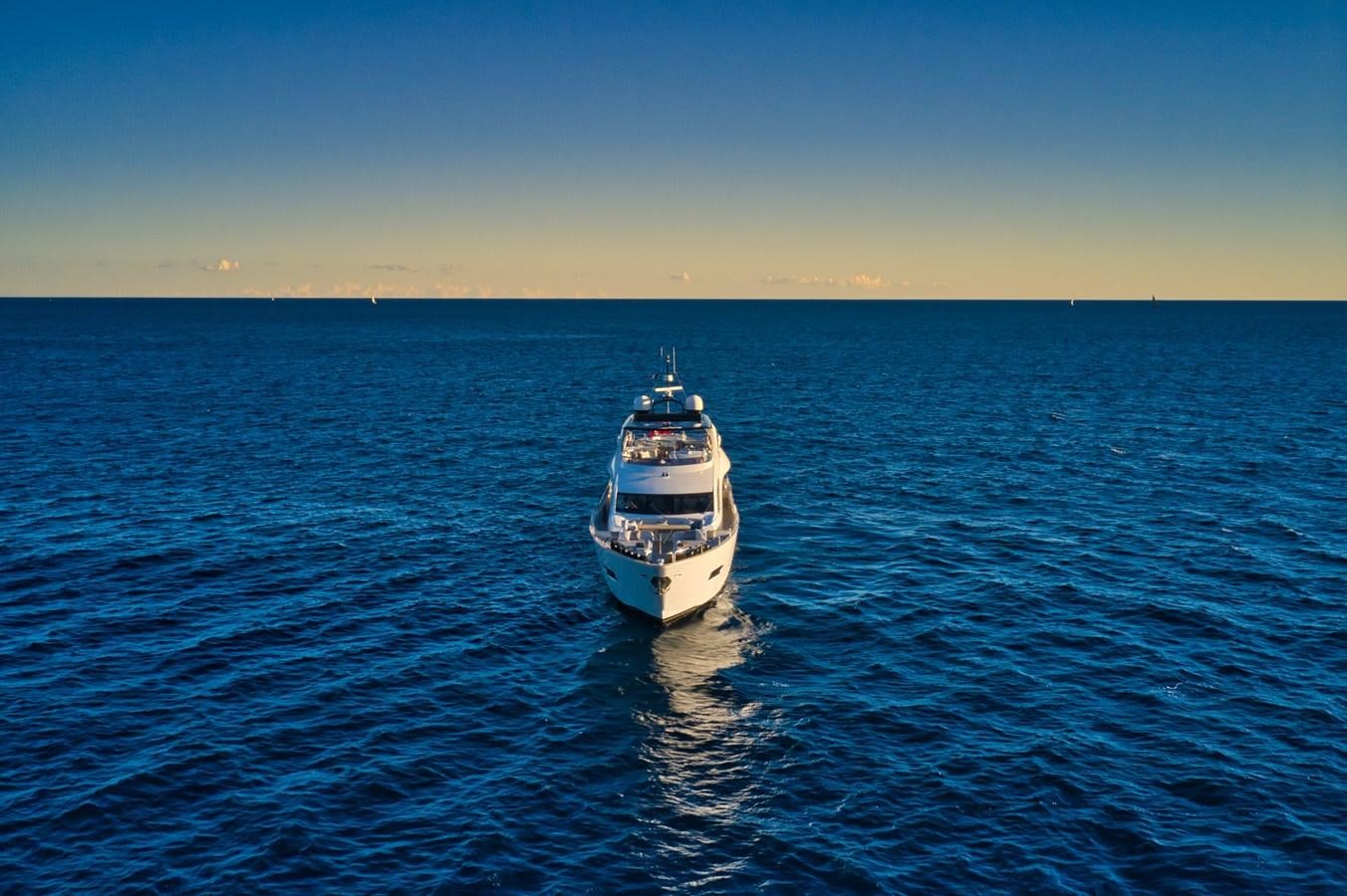 a boat in the water aboard KUDOS Yacht for Sale