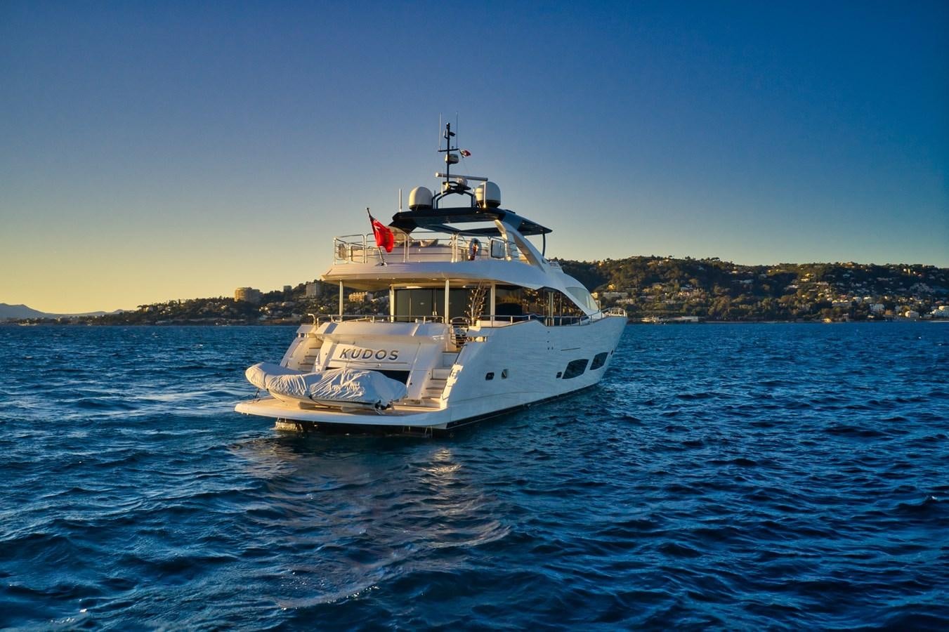 a boat on the water aboard KUDOS Yacht for Sale