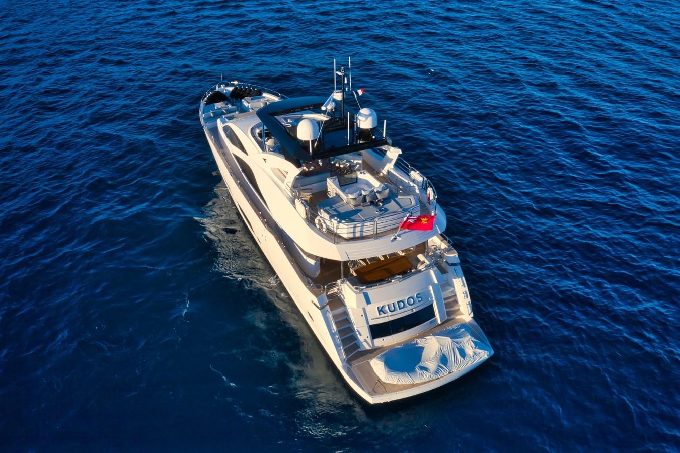 a ship in the water aboard KUDOS Yacht for Sale
