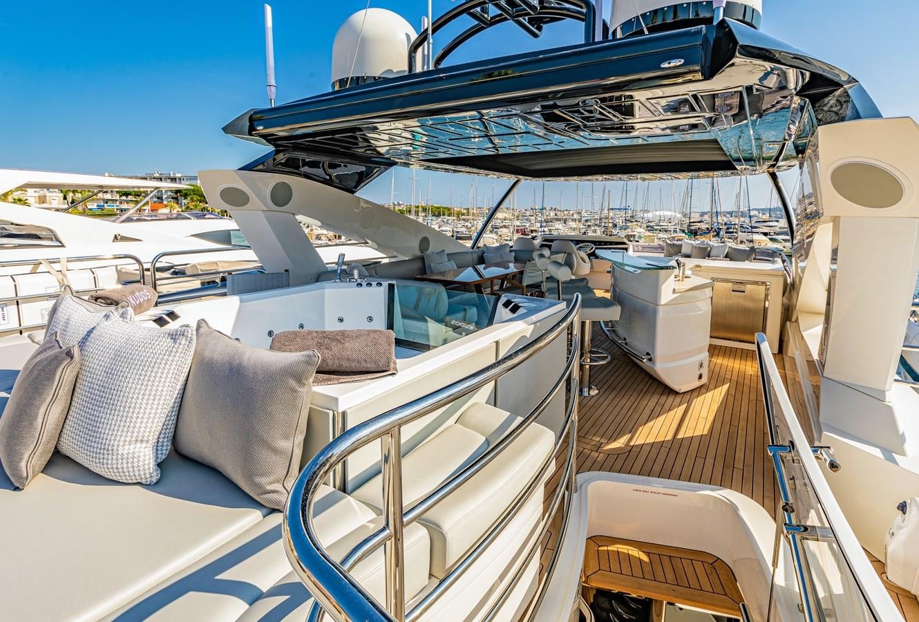 a boat on the water aboard KUDOS Yacht for Sale