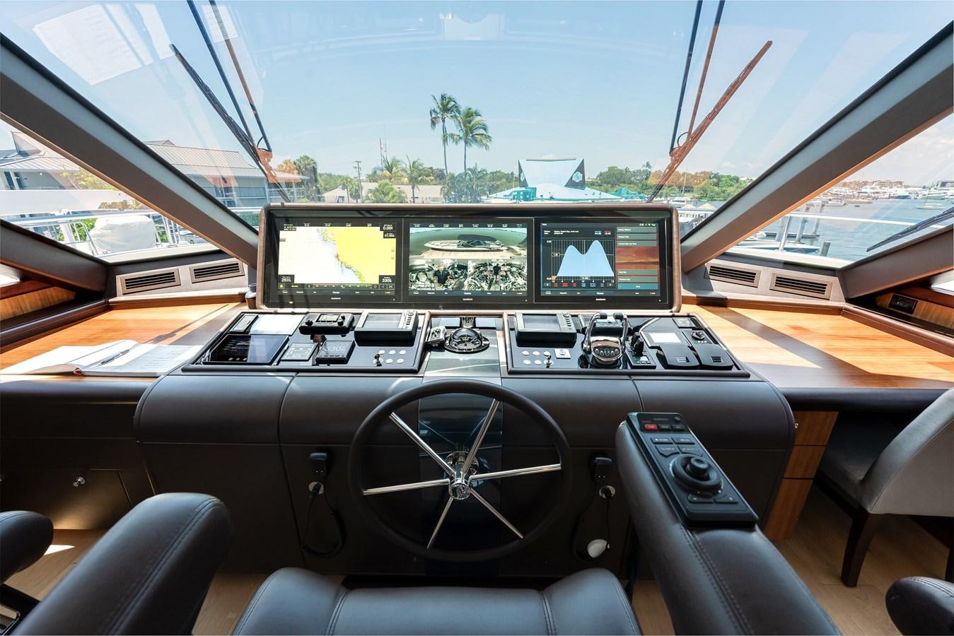 inside of a car aboard WIGGLE ROOM Yacht for Sale