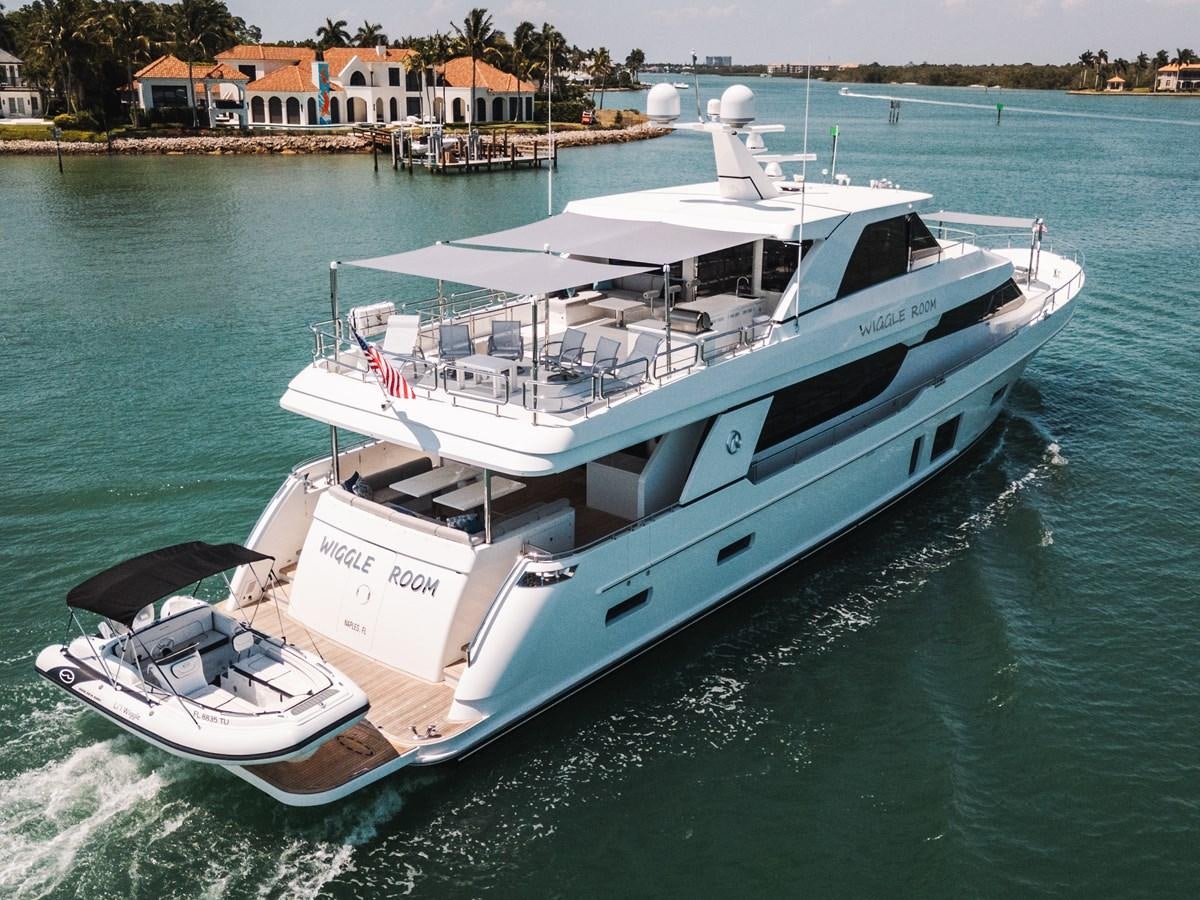a boat on the water aboard WIGGLE ROOM Yacht for Sale