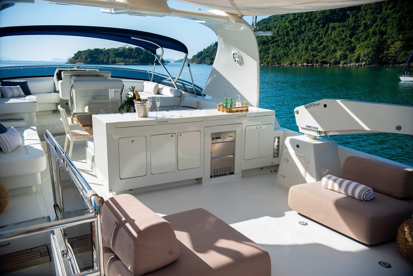 a boat on the water aboard TATI Yacht for Sale