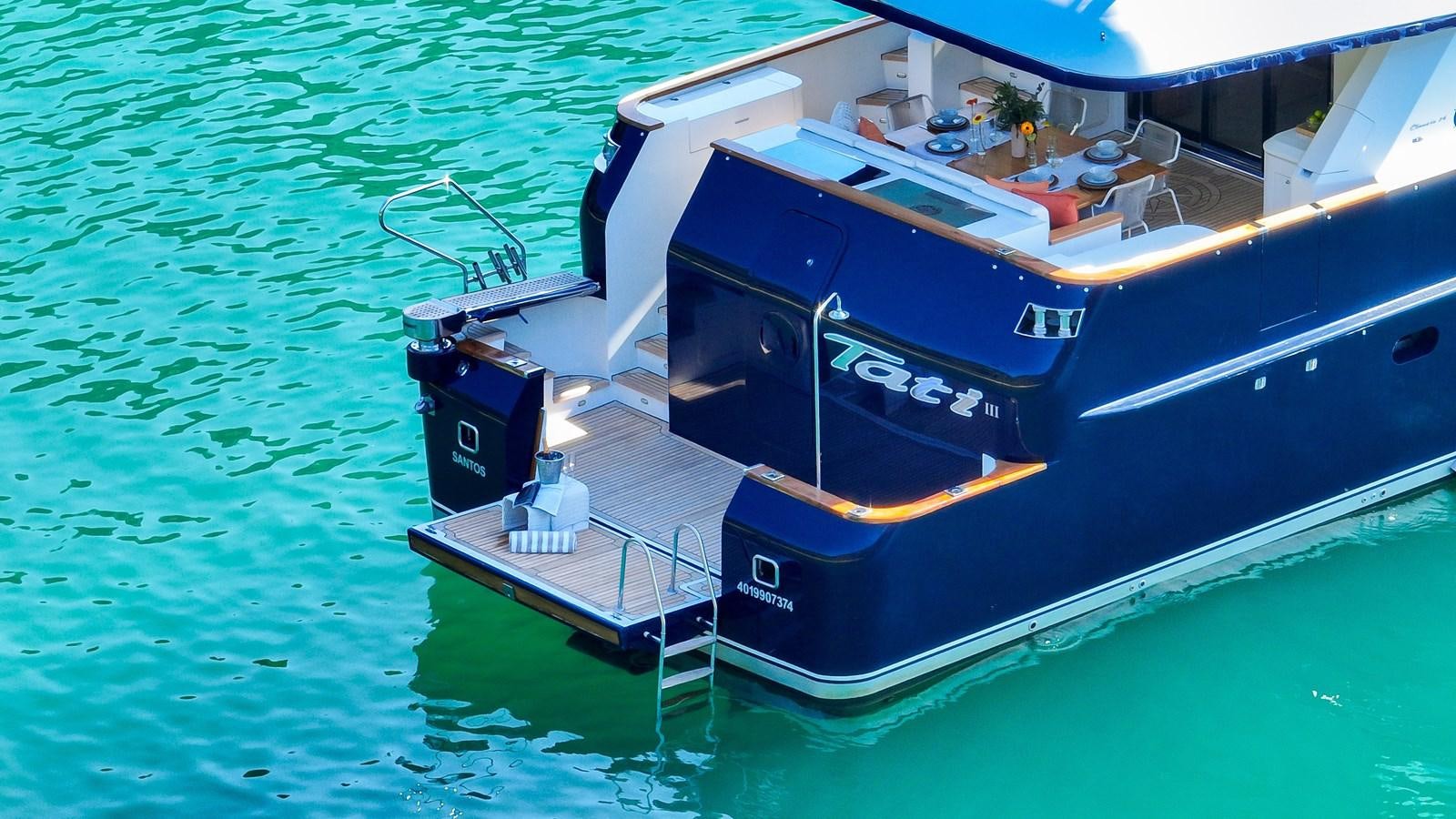 a boat on the water aboard TATI Yacht for Sale