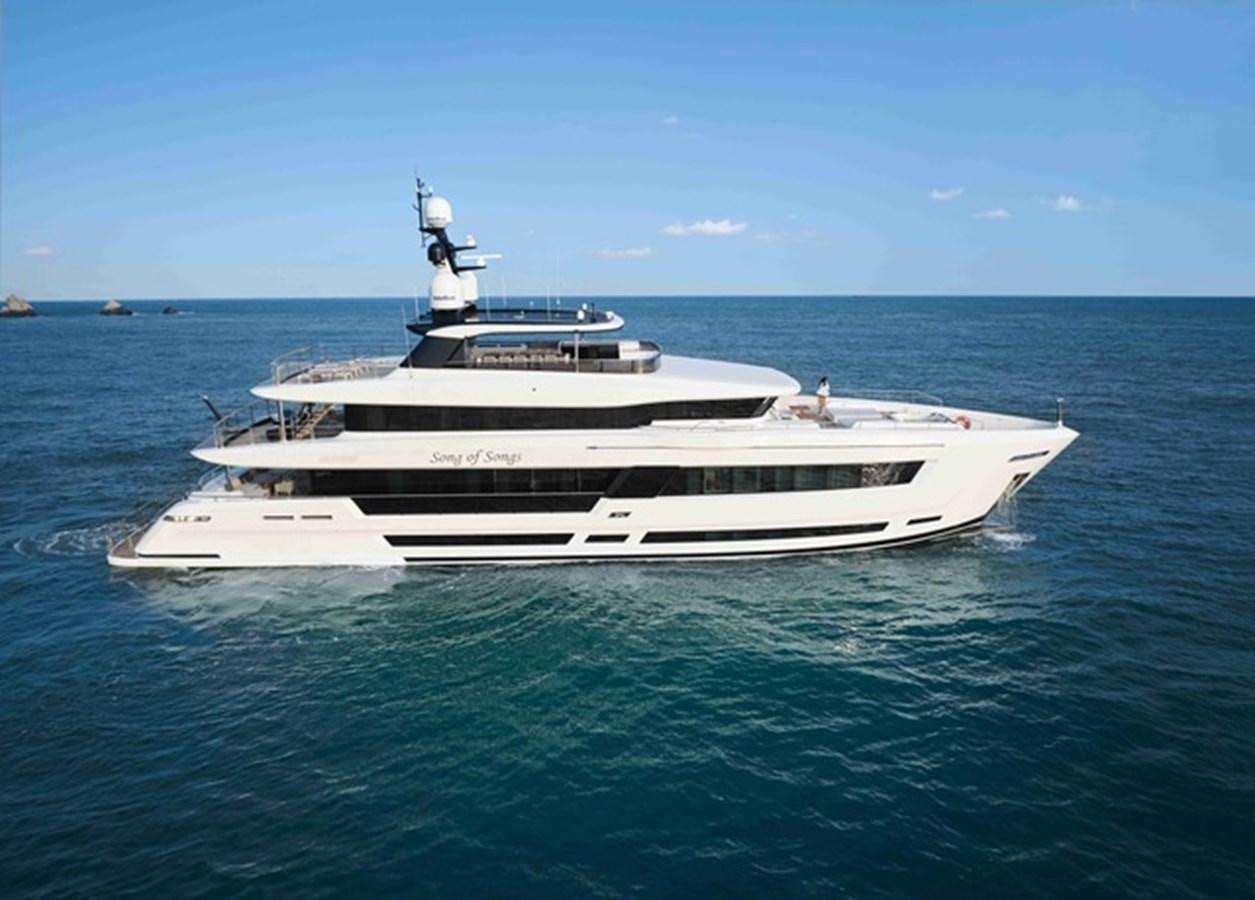 a white boat in the water aboard HEYSEA ASTERIA 139/3 Yacht for Sale