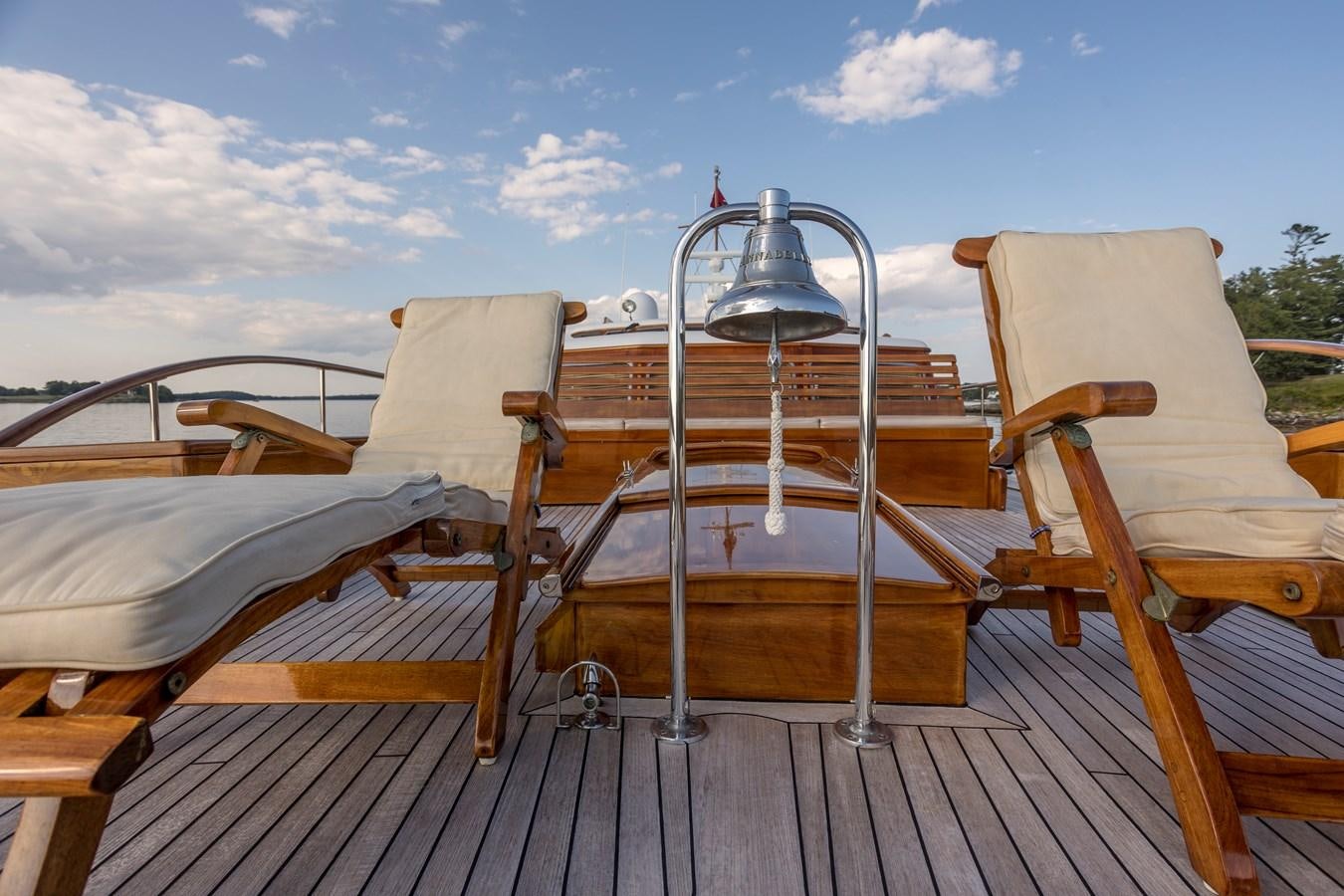 a boat on a deck aboard ANNABELLE Yacht for Sale