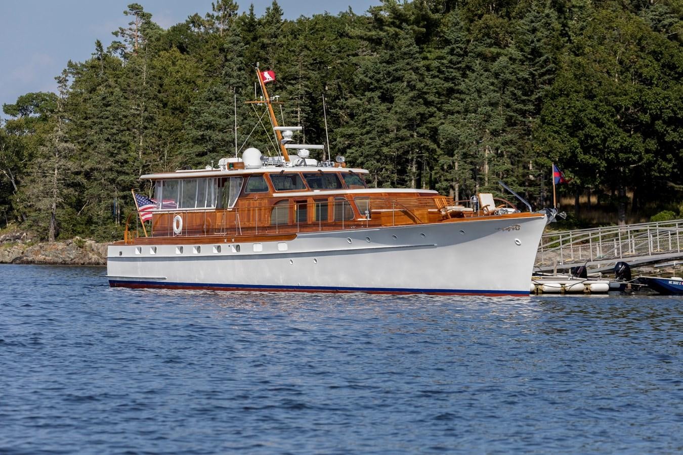 a boat on the water aboard ANNABELLE Yacht for Sale
