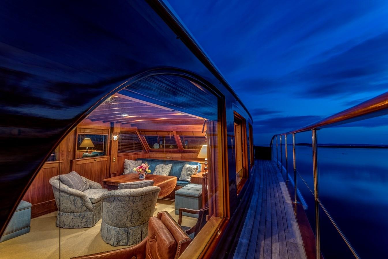 inside of a boat aboard ANNABELLE Yacht for Sale