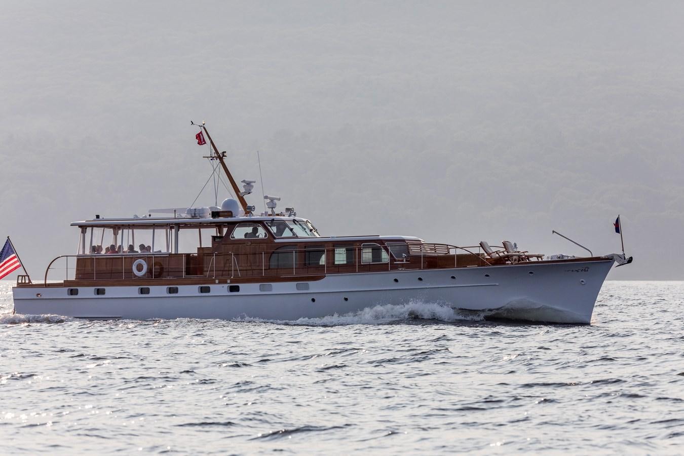 a boat in the water aboard ANNABELLE Yacht for Sale