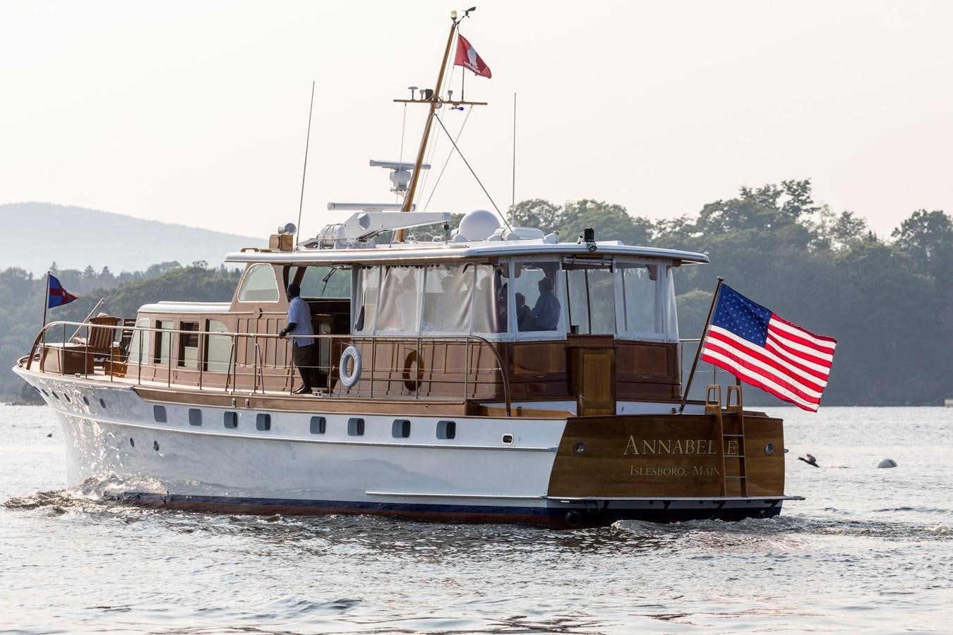 a boat on the water aboard ANNABELLE Yacht for Sale