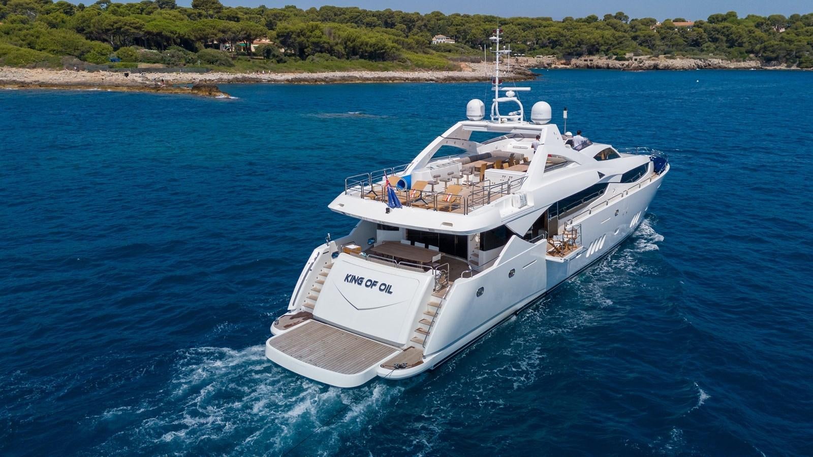 a boat on the water aboard KING OF OIL Yacht for Sale