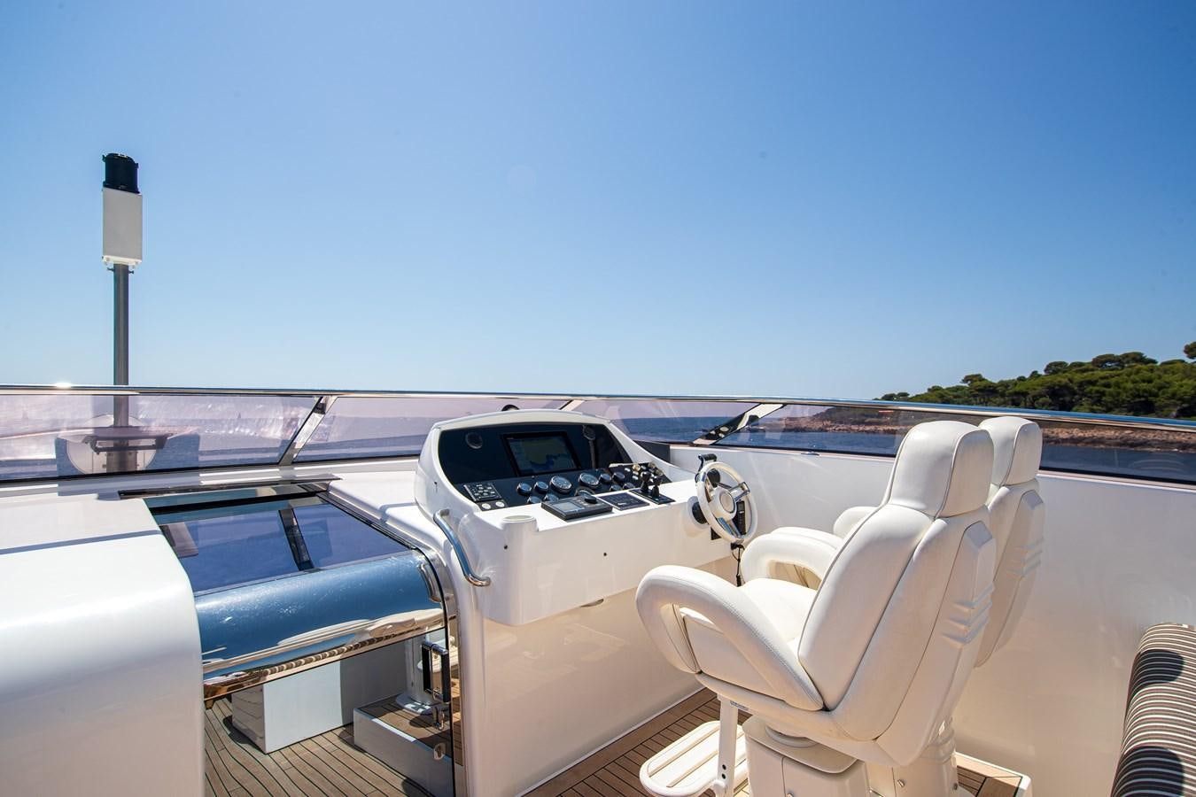 a boat with a white seat aboard KING OF OIL Yacht for Sale