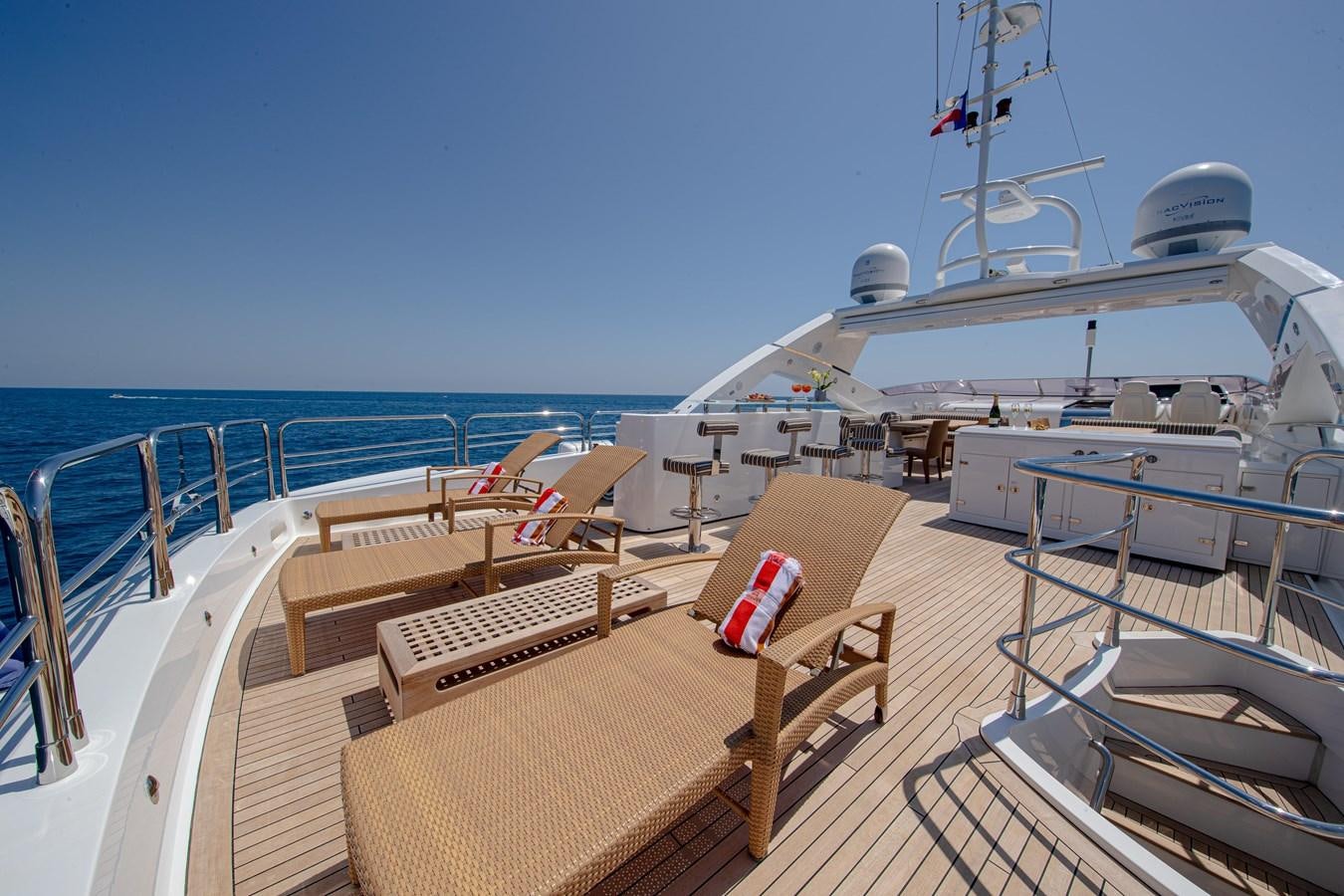 a deck of a boat aboard KING OF OIL Yacht for Sale