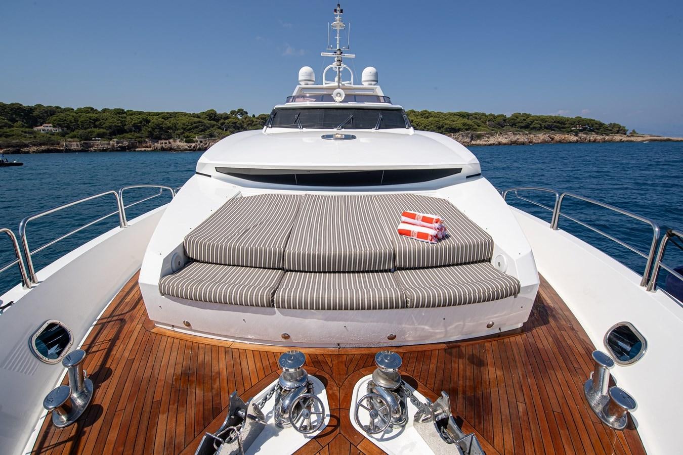 a boat on a deck aboard KING OF OIL Yacht for Sale