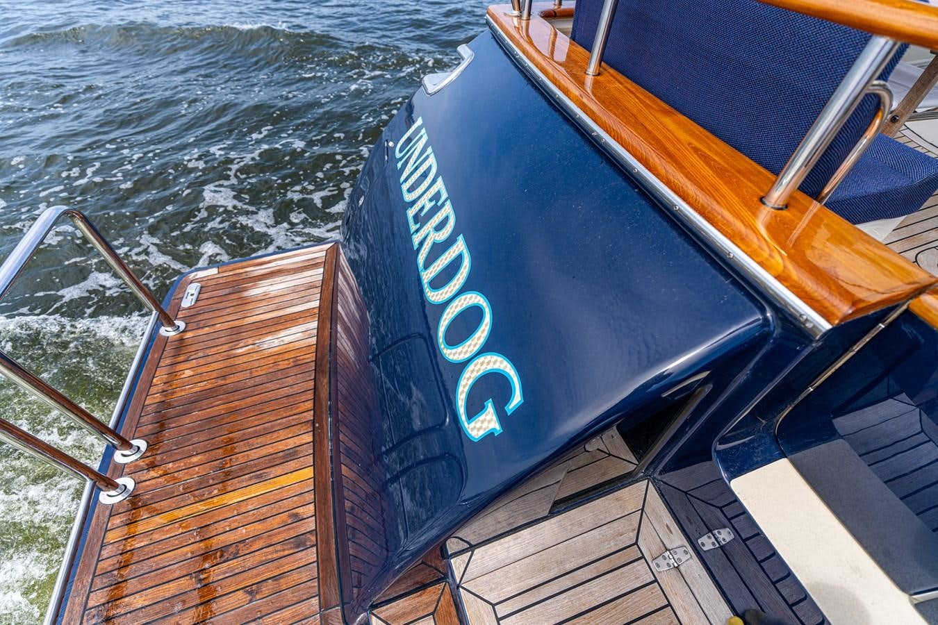 a boat on the water aboard UNDERDOG Yacht for Sale