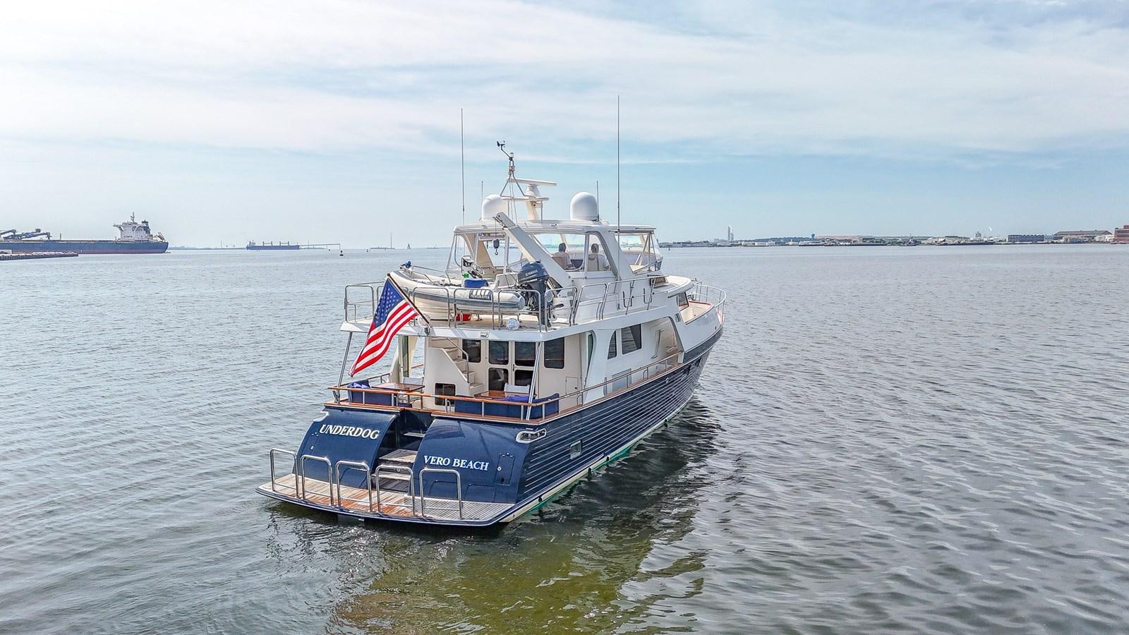 a boat on the water aboard UNDERDOG Yacht for Sale