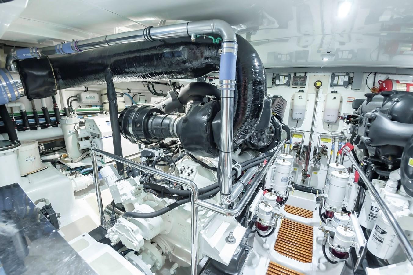 a machine with many wires aboard UNDERDOG Yacht for Sale