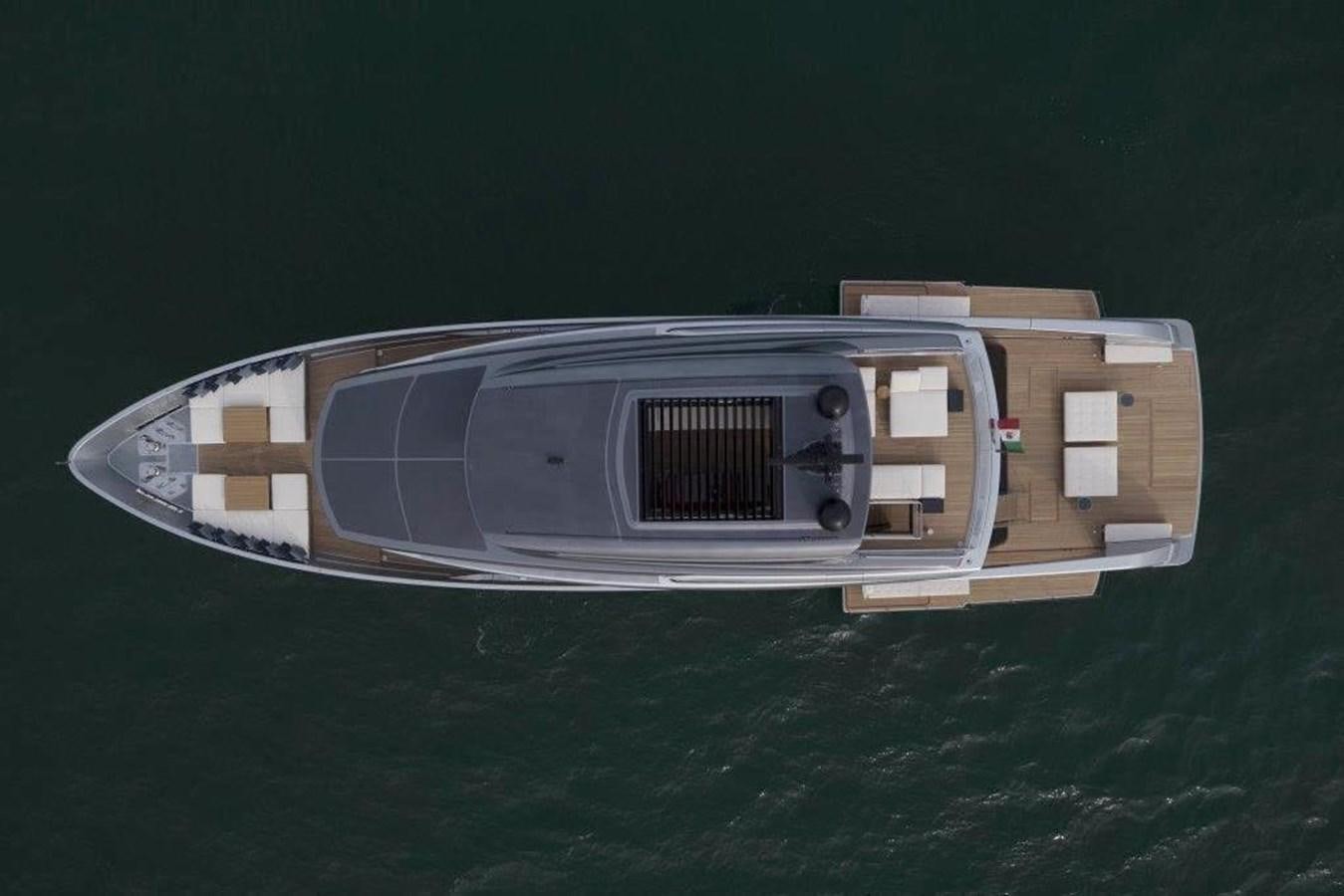a white and black object aboard HM 1 Yacht for Sale