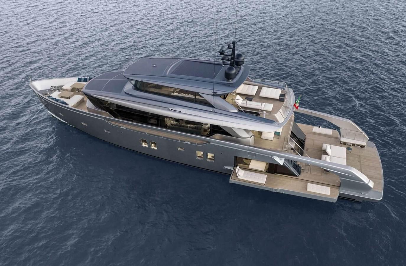 a boat on the water aboard HM 1 Yacht for Sale