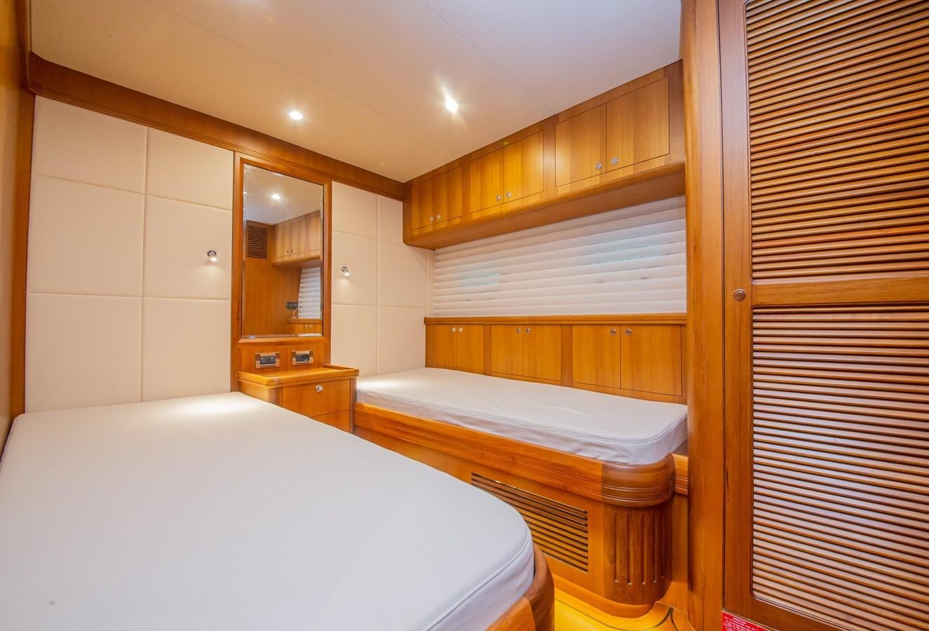 a room with two beds aboard 2024 SELENE 62 Yacht for Sale