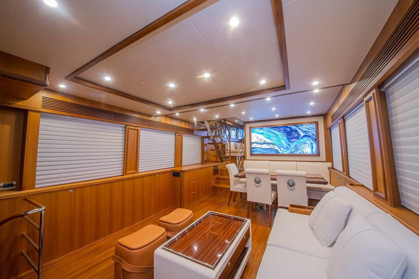 a room with a bed and a tv aboard 2024 SELENE 62 Yacht for Sale