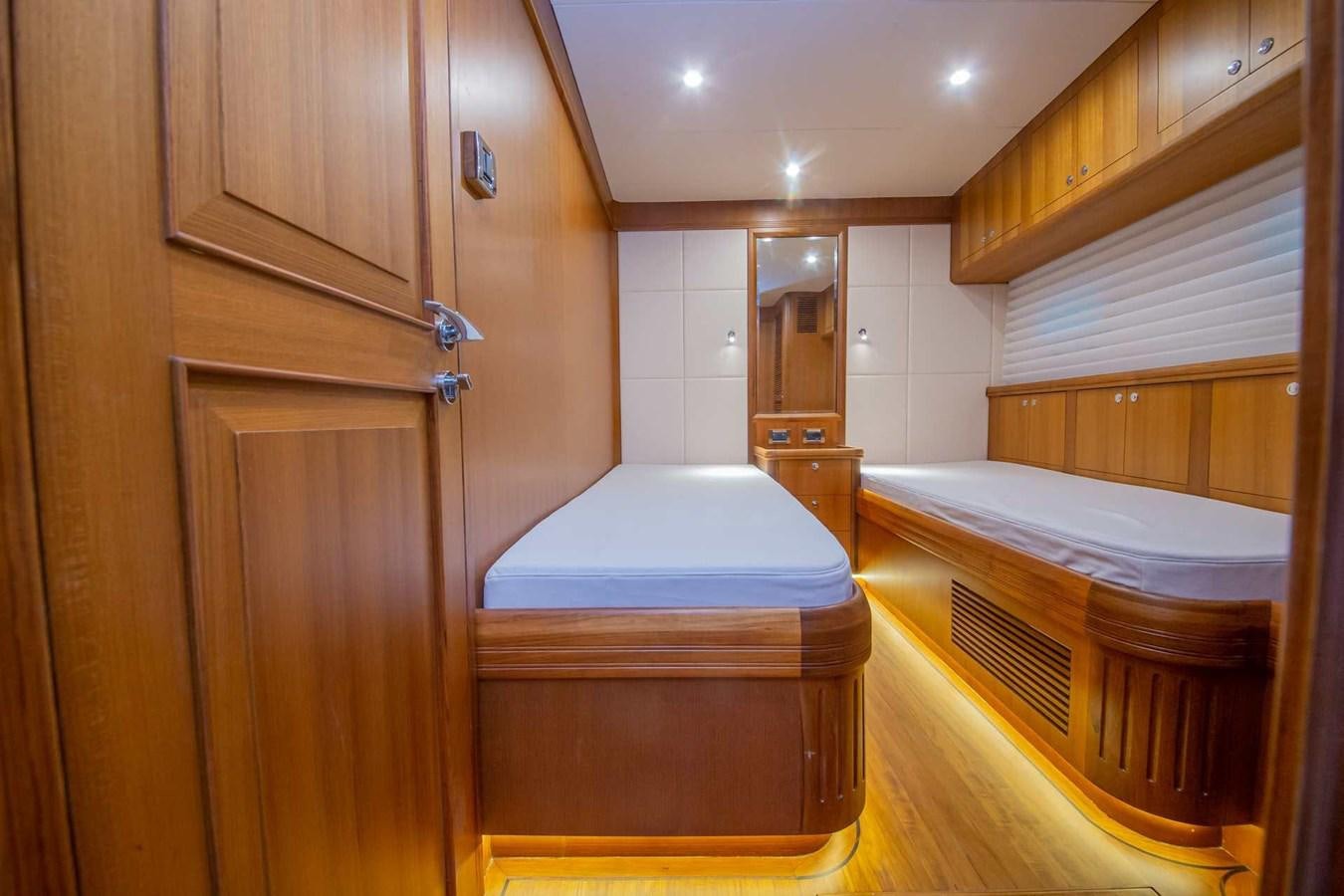a bathroom with a bed and a bathtub aboard 2024 SELENE 62 Yacht for Sale