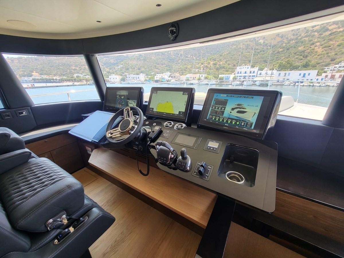 a room with a desk and computers aboard ELYSIUM Yacht for Sale