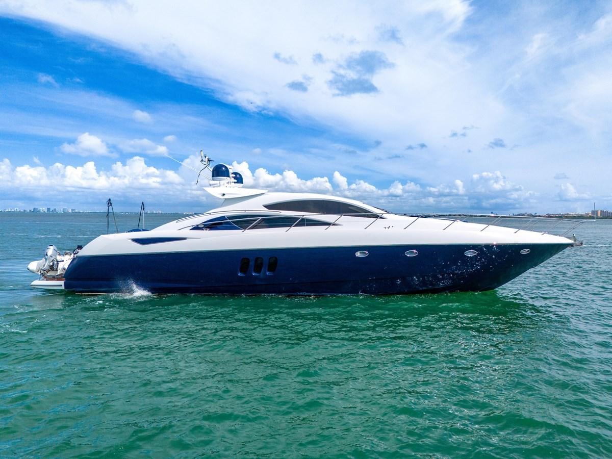 a boat in the water aboard 82' SUNSEEKER PREDATOR 82 Yacht for Sale