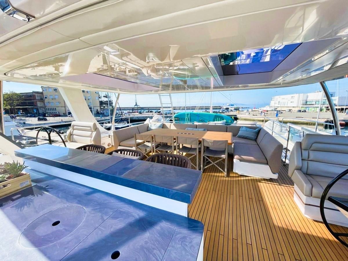 inside of a building with a pool aboard NALA ONE Yacht for Sale