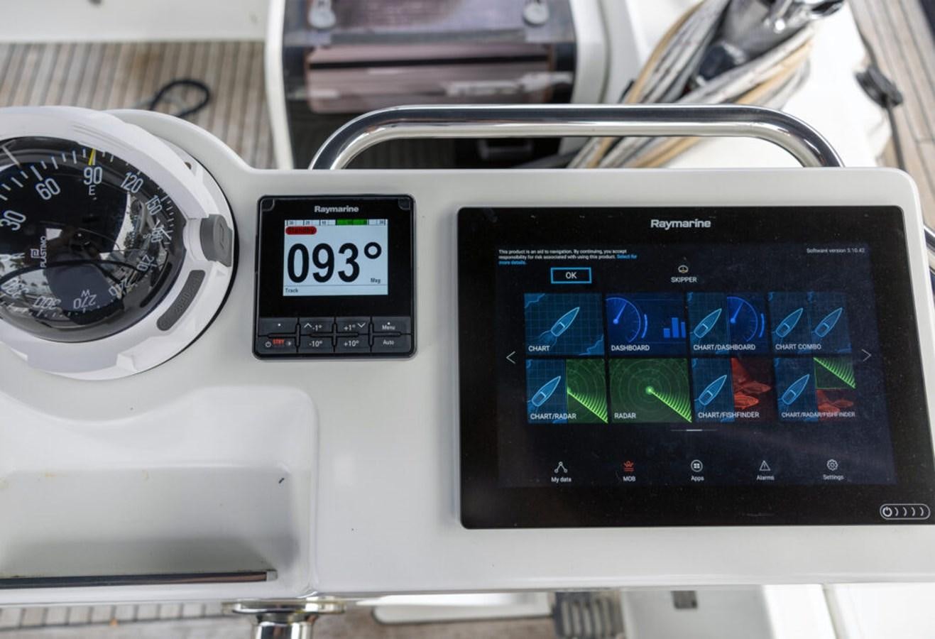 graphical user interface aboard 2021 JEANNEAU 64 – “MAH NA MAH NA” Yacht for Sale