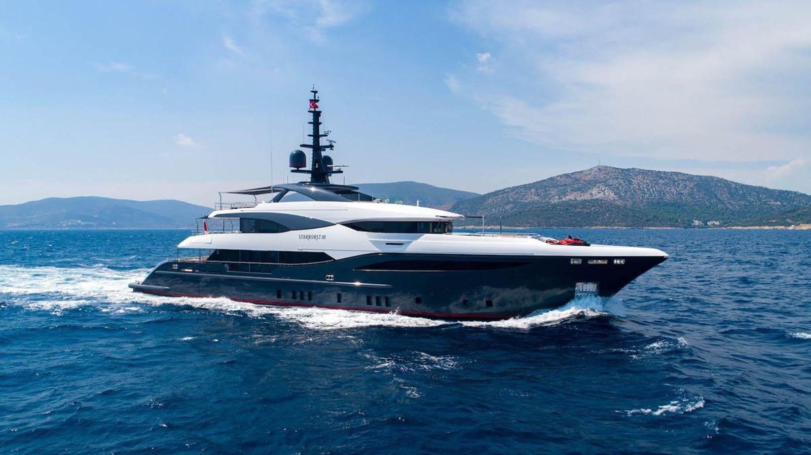 a boat on the water aboard STARBURST III Yacht for Sale