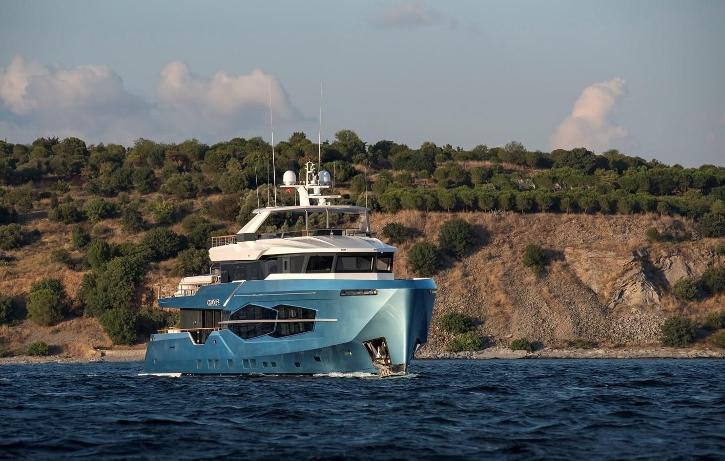 a boat on the water aboard CALLIOPE Yacht for Sale