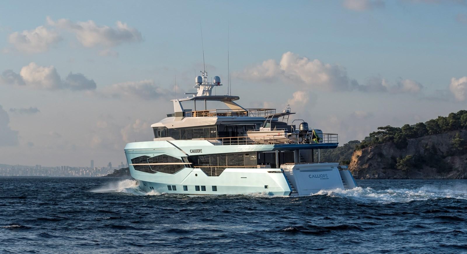 a boat on the water aboard CALLIOPE Yacht for Sale