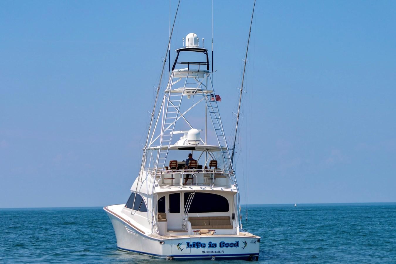 a boat in the water aboard LIFE IS GOOD Yacht for Sale