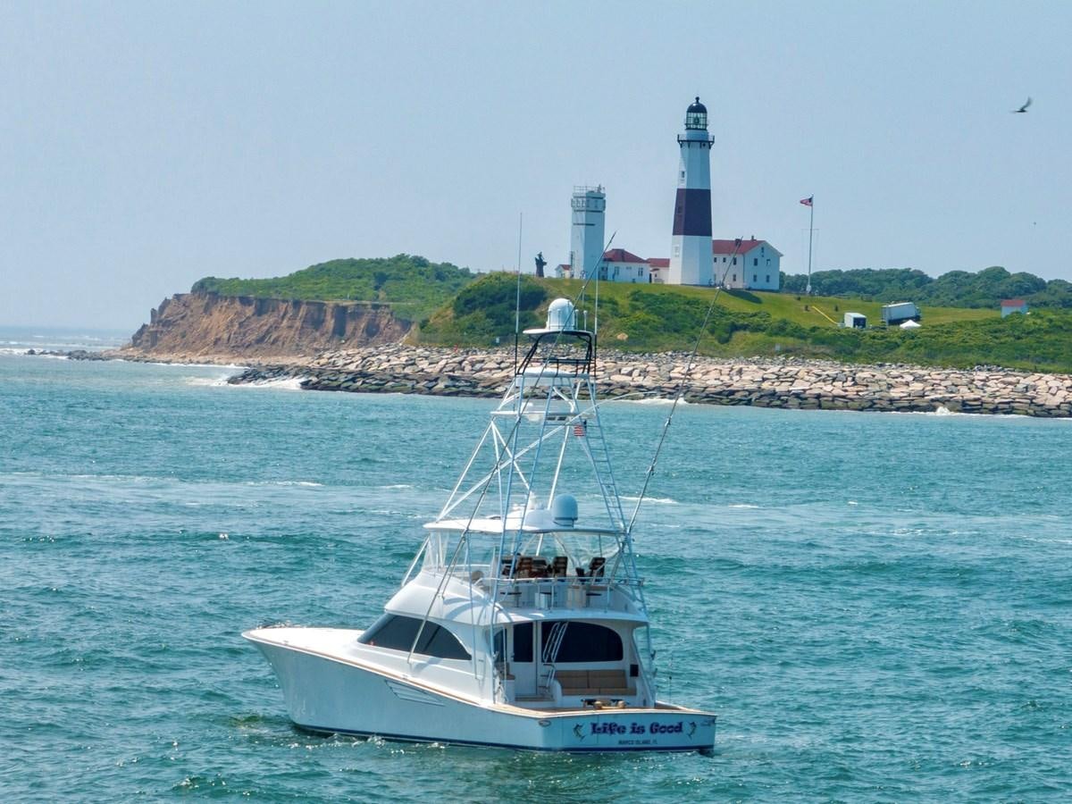 a boat on the water aboard LIFE IS GOOD Yacht for Sale